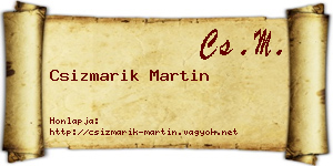 Csizmarik Martin névjegykártya